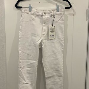 White Zara Super Elastic Skinny Jeans